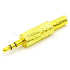 Jack audio 3.5mm vỏ kim loại màu gold