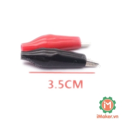 Kẹp cá sấu 35mm - Cặp đỏ Đên