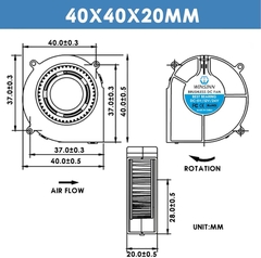 Quạt Turbo 4020 12VDC