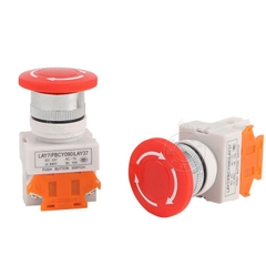 LAY37-11ZS nút Nhấn Dừng Khẩn cấp 1NO 1NC 25mm