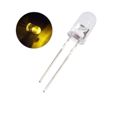 LED vàng 5mm siêu Sáng chân dài 18mm (gói 10 con)