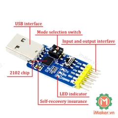 Mạch chuyển USB UART CP2102 RS232 RS485