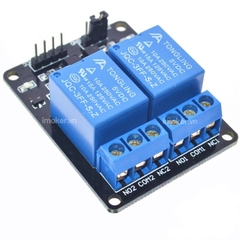 Module 2 Relay với Opto cách ly kích mức thấp 5VDC
