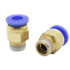 PC6-01 Đầu nối khí nén ống 6mm Ren Ngoài 9.7mm