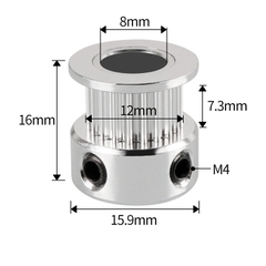 Pulley GT2 20 răng bản 6mm trục 8mm