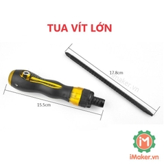 Tô vít, Tua vít 2 đầu thép CRV chống gỉ dài 18cm