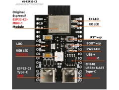 YD-ESP32-C3 Dual Type C Wifi Bluetooth BLE5.0 DevKit M-1