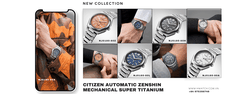 Bộ sưu tập Citizen Zenshin Super Titanium Automatic đẳng cấp từ Nhật Bản