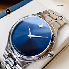 Đồng Hồ Nam Movado Quartz Collection Blue 0606369 Dây Thép Mặt Xanh.