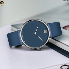 Đồng Hồ Nam Movado Quartz Modern 47 Navy 0607392 Dây Da Xanh Navy Mặt Xanh