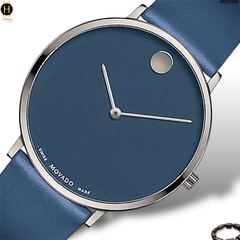 Đồng Hồ Nam Movado Quartz Modern 47 Navy 0607392 Dây Da Xanh Navy Mặt Xanh