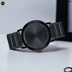 Đồng Hồ Nam Movado Quartz 0607408 Face Dây Thép Mặt Đen Sapphire