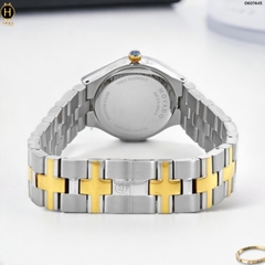 Đồng Hồ Nữ Movado Quartz 0607445 Juro Museum Dây Thép Demi Vàng Mặt Đen