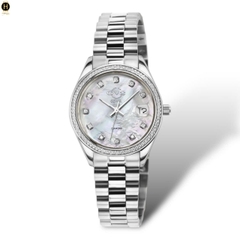 Đồng Hồ Nữ Gv2 By Gevril Quartz Turin Diamond 12425B