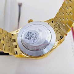 Đồng Hồ Cặp Sunrise Quartz 1255SA  2255SA Dây Sắt Vàng Mặt Trắng ( Giá 1 Chiếc )