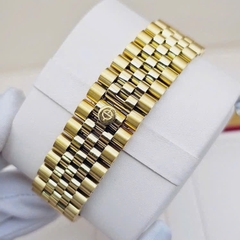 Đồng Hồ Cặp Sunrise Quartz 1255SA  2255SA Dây Sắt Vàng Mặt Trắng ( Giá 1 Chiếc )