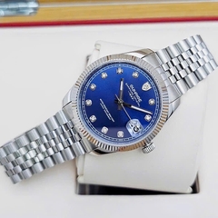 Đồng Hồ Cặp Sunrise Quartz 1255SA 2255SA Thép Trắng Blue ( Giá 1 Chiếc )