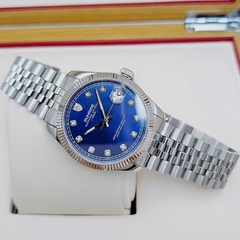 Đồng Hồ Cặp Sunrise Quartz 1255SA 2255SA Thép Trắng Blue ( Giá 1 Chiếc )
