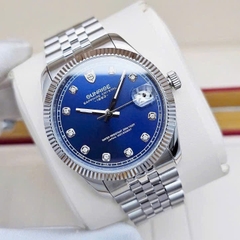 Đồng Hồ Cặp Sunrise Quartz 1255SA 2255SA Thép Trắng Blue ( Giá 1 Chiếc )