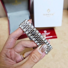 Đồng Hồ Nam Sunrise Quartz 1255SA Thép Trắng Nam