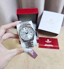 Đồng Hồ Nam Sunrise Quartz 1255SA Thép Trắng Nam