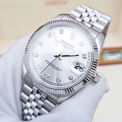 Đồng Hồ Cặp Sunrise Quartz 1255SA 2255SA Thép Trắng Mặt Trắng ( Giá 1 chiếc )
