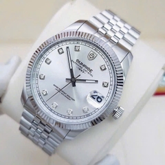 Đồng Hồ Nam Sunrise Quartz 1255SA Thép Trắng Nam