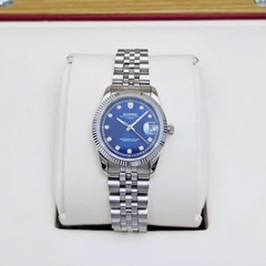 Đồng Hồ Cặp Sunrise Quartz 1255SA 2255SA Thép Trắng Blue ( Giá 1 Chiếc )