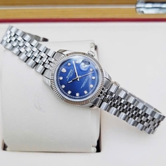 Đồng Hồ Cặp Sunrise Quartz 1255SA 2255SA Thép Trắng Blue ( Giá 1 Chiếc )