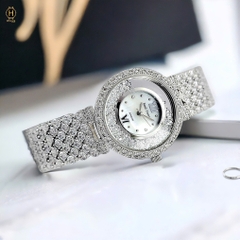 Đồng Hồ Nữ Royal Crown Quartz 2606 Thép Trắng