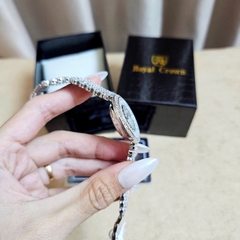 Đồng Hồ Nữ Royal Crown Quartz 2606 Thép Trắng