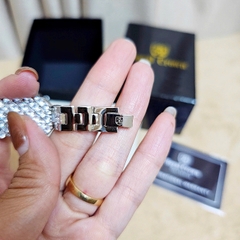 Đồng Hồ Nữ Royal Crown Quartz 2606 Thép Trắng