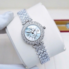 Đồng Hồ Nữ Royal Crown Quartz 2607L Thép Trắng