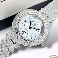 Đồng Hồ Nữ Royal Crown Quartz 2607L Thép Trắng