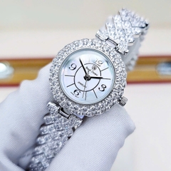 Đồng Hồ Nữ Royal Crown Quartz 2607L Thép Trắng