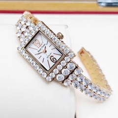 Đồng Hồ Nữ Royal Quartz 3584 Thép Rose Trắng
