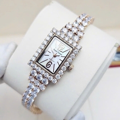 Đồng Hồ Nữ Royal Quartz 3584 Thép Rose Trắng