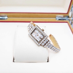 Đồng Hồ Nữ Royal Quartz 3584 Thép Rose Trắng