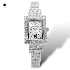 Đồng Hồ Nữ Royal Crown Quartz 3585 Thép Trắng