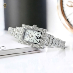 Đồng Hồ Nữ Royal Crown Quartz 3585 Thép Trắng