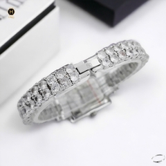 Đồng Hồ Nữ Royal Crown Quartz 3585 Thép Trắng