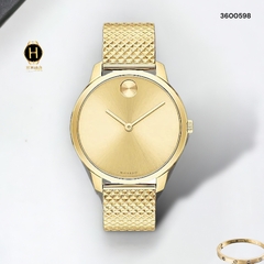 Đồng Hồ Nữ Movado Quartz 3600598 Bold Dây Thép Vàng Mặt Vàng.
