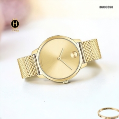 Đồng Hồ Nữ Movado Quartz 3600598 Bold Dây Thép Vàng Mặt Vàng.