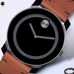 Đồng Hồ Nam Movado Quartz Bold TR90 3600600 Dây Da Mặt Đen