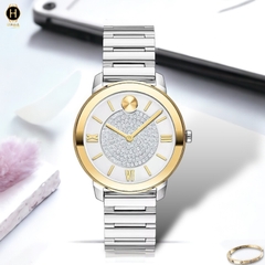 Đồng Hồ Nữ Movado Quartz Bold Luxe 3600660 Dây Thép Demi Vàng Mặt Trắng