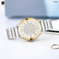 Đồng Hồ Nữ Movado Quartz Bold Luxe 3600660 Dây Thép Demi Vàng Mặt Trắng