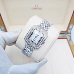 Đồng Hồ Nữ Royal Quartz 3619M Thép Trắng Mặt Trắng Viền Đá