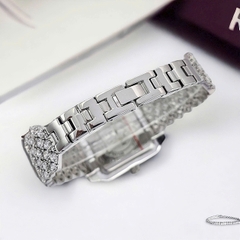 Đồng Hồ Nữ Royal Crown Quartz 3619M Thép Trắng Mặt Full Đá