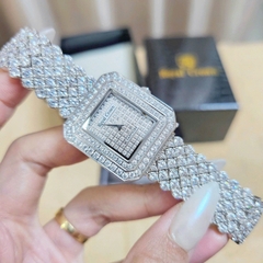 Đồng Hồ Nữ Royal Crown Quartz 3619M Thép Trắng Mặt Full Đá