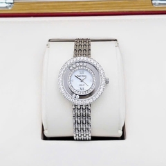Đồng Hồ Nữ Royal Crown Quartz 3628 Thép Trắng